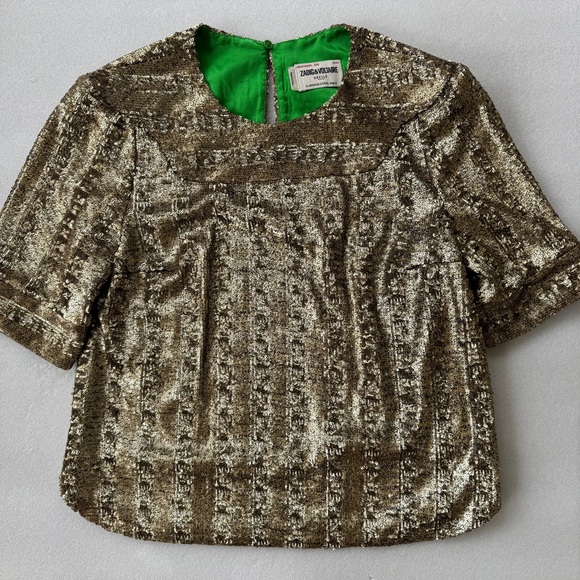 Zadig and Voltaire Toysse Sequin Top - Picture 4 of 8